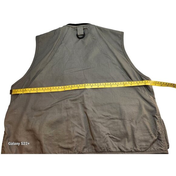 Anglers Fishing Vest With Multiple Pockets Adjustable Design Cotton Fabric Green - Picture 4 of 13